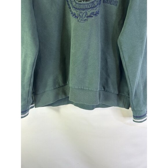 Adidas Felted Spell Out Faded Crewneck Sweatshirt Gray - Picture 2 of 7